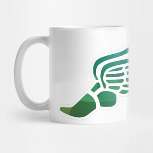 Blue/Green Ombre Track Shoe Mug